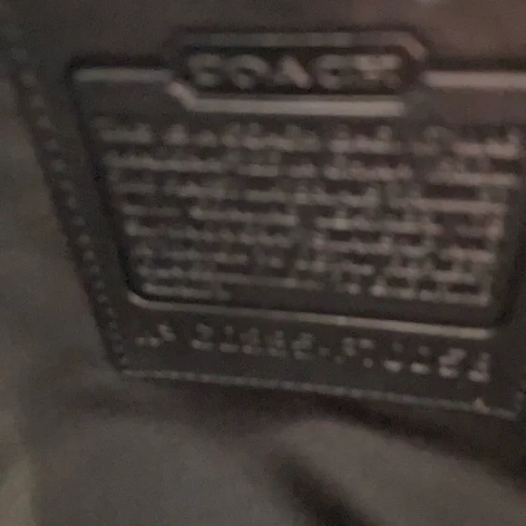 Coach Black Signature Pattern Laptop Bag/work bag - Picture 5 of 6